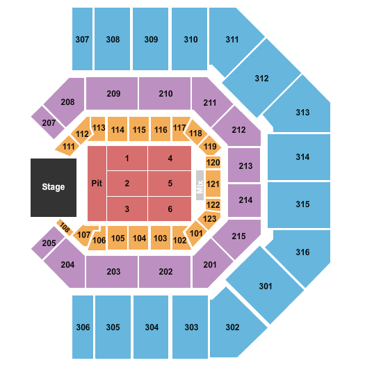 Credit One Stadium Dave Matthews Band Seating Chart